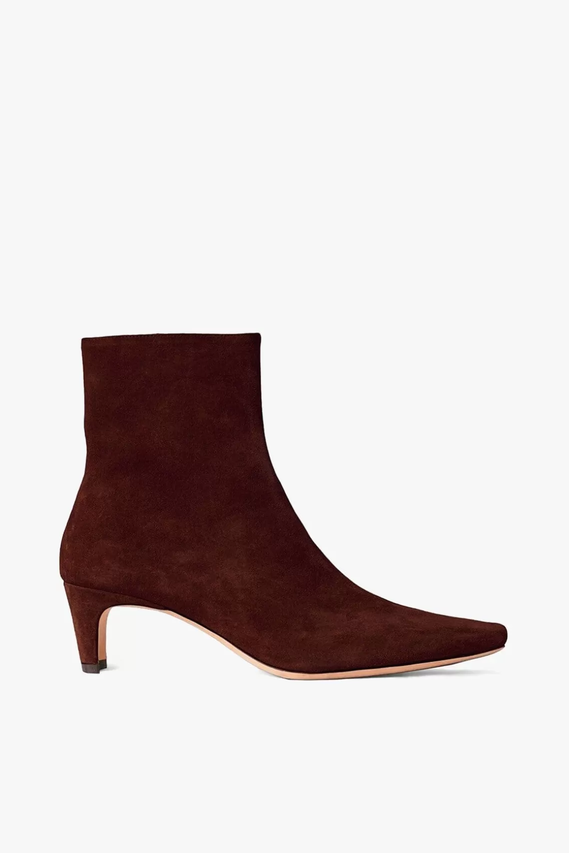 STAUD WALLY ANKLE BOOT  MAHOGANY SUEDE