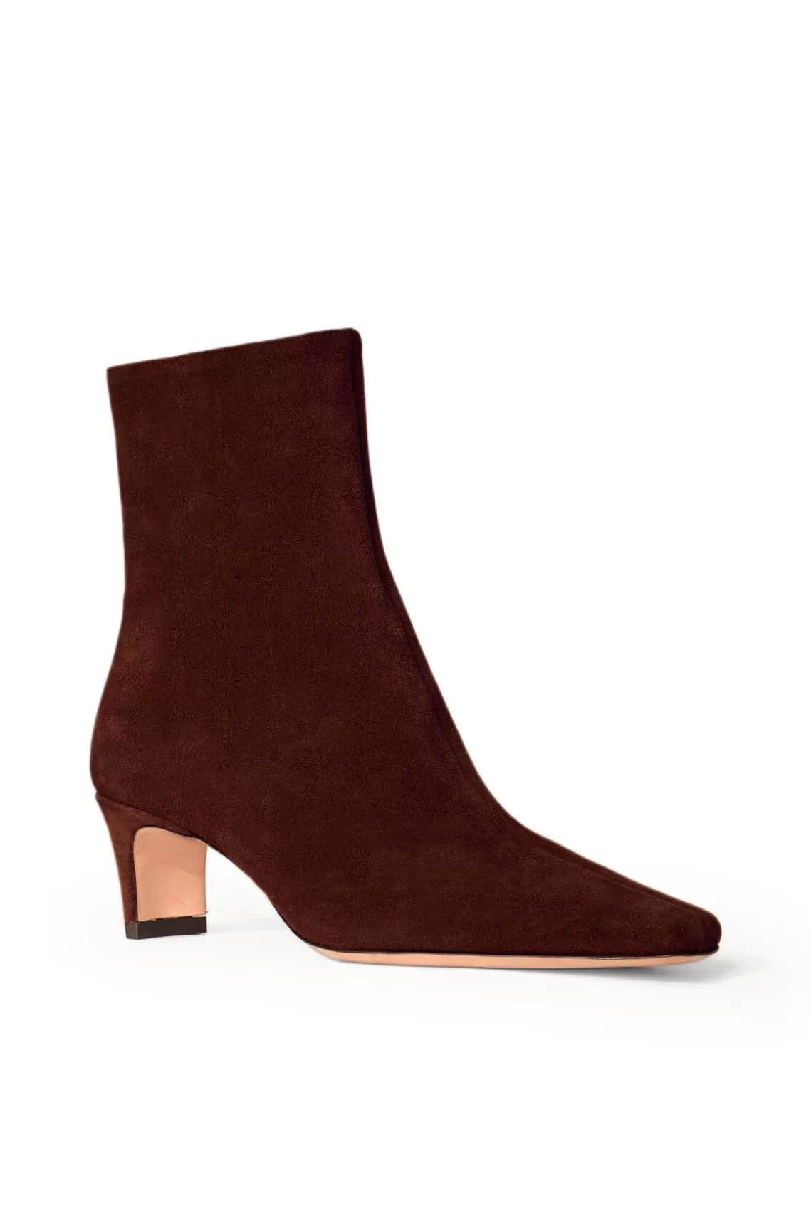 STAUD WALLY ANKLE BOOT  MAHOGANY SUEDE