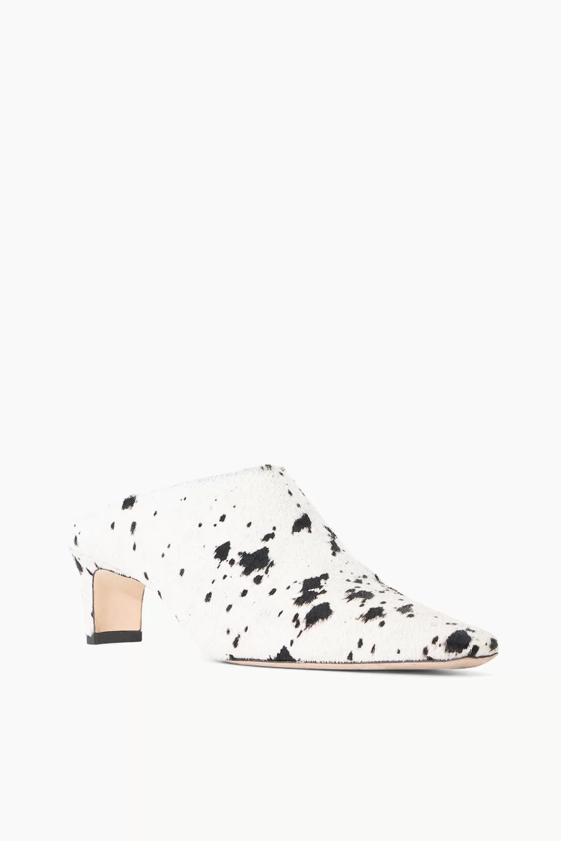 STAUD WALLY MULE  BLACK & WHITE HAIRCALF