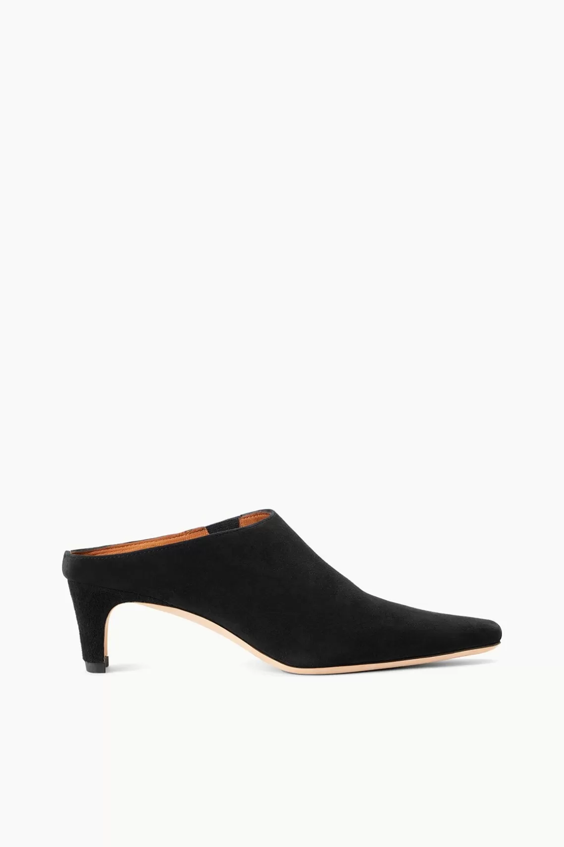 STAUD WALLY MULE  BLACK SUEDE