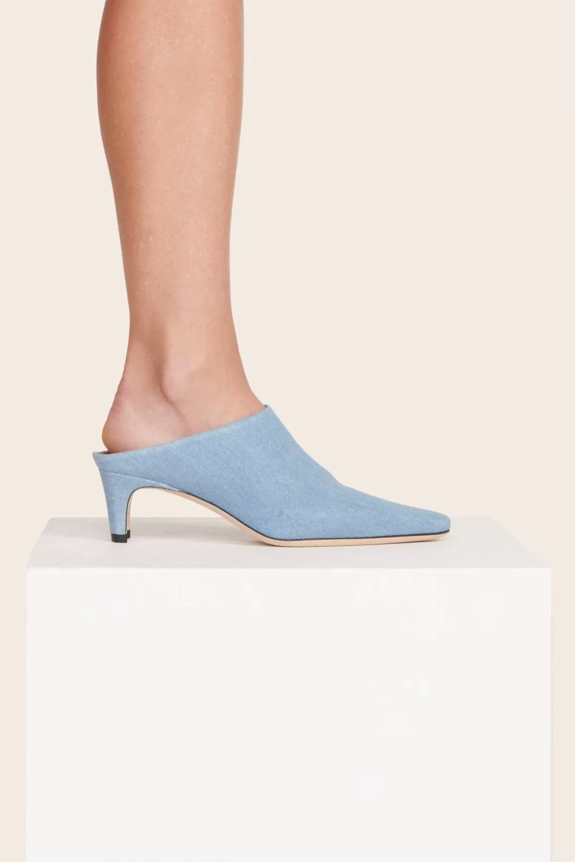 STAUD WALLY MULE  DENIM BLUE