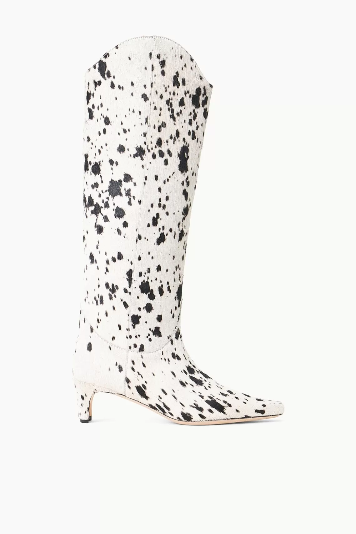 STAUD WESTERN WALLY BOOT  BLACK & WHITE HAIRCALF