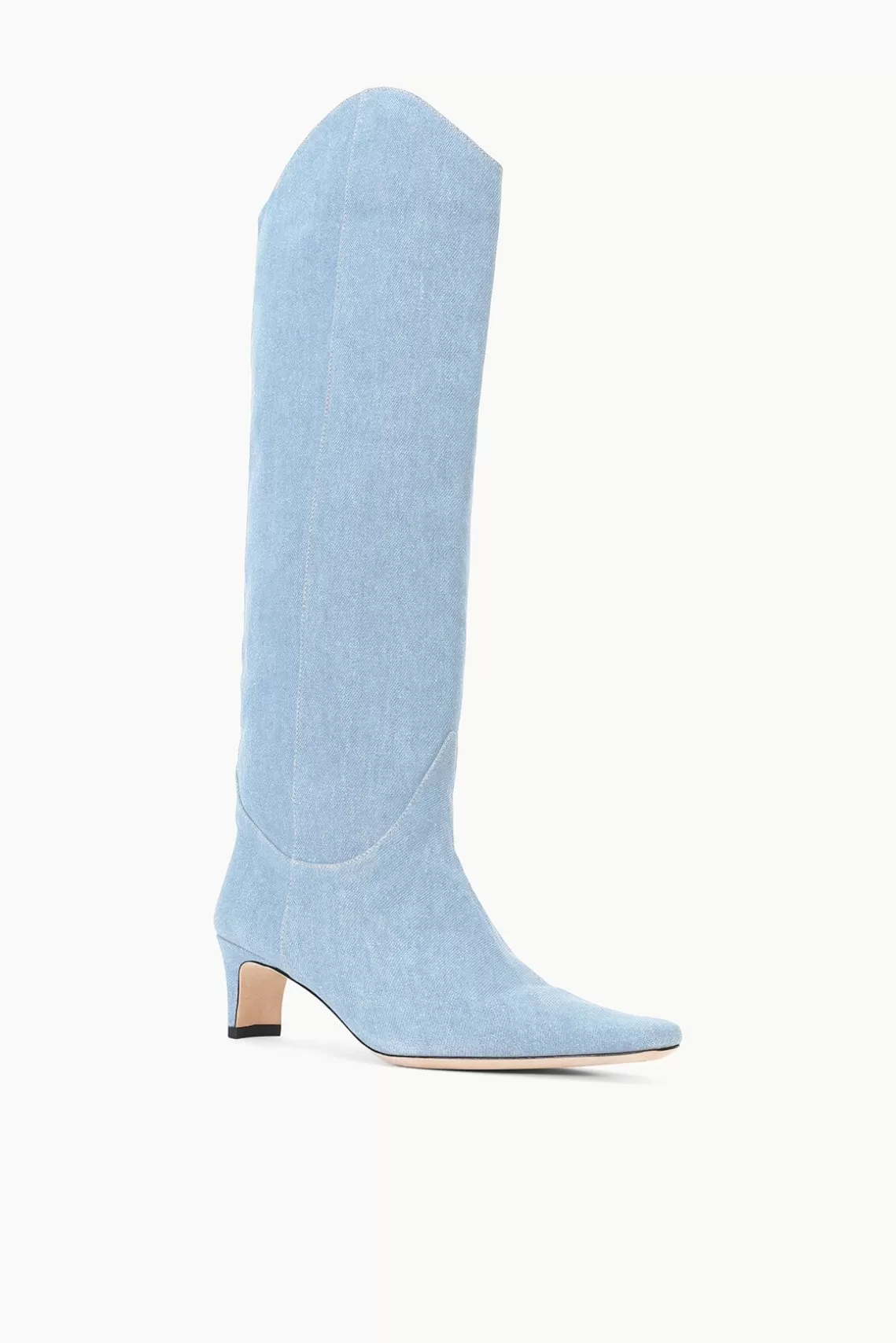 STAUD WESTERN WALLY BOOT  DENIM BLUE