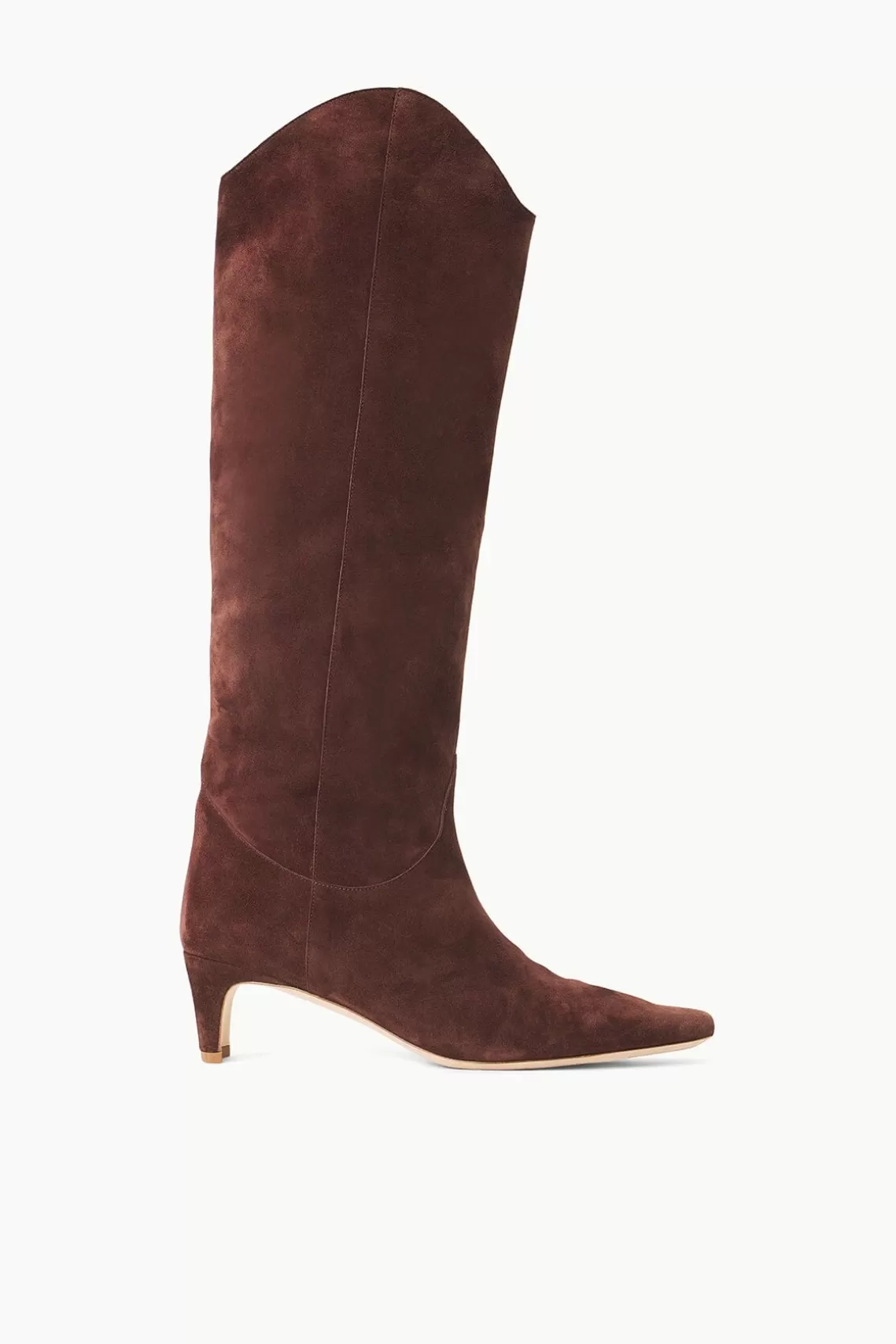 STAUD WESTERN WALLY BOOT  MAHOGANY SUEDE