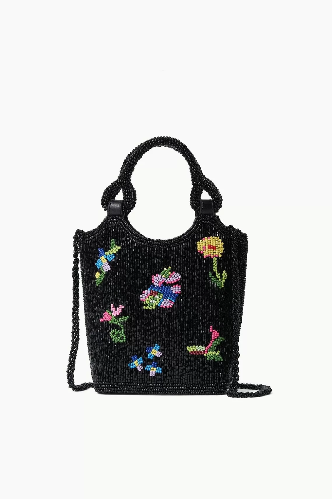 STAUD ZOE BEADED BAG  FIRST BLOOM NIGHT